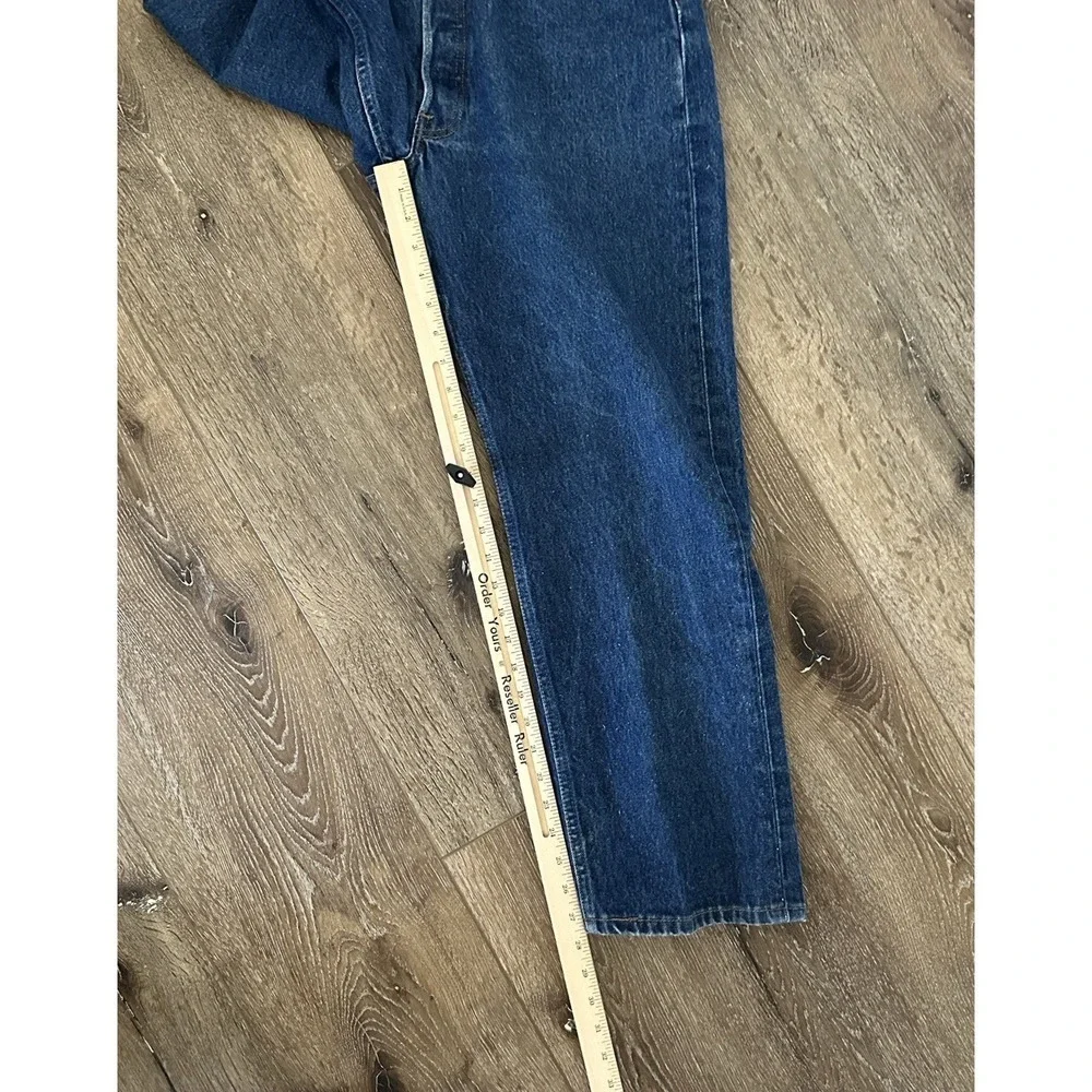 Vintage Levis 501XX Jeans Mens 36x31 Short Blue 90s Raw‎ Dark Denim 34x28